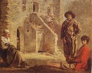 Louis Le Nain Peasants at their Cottage Door oil painting picture wholesale